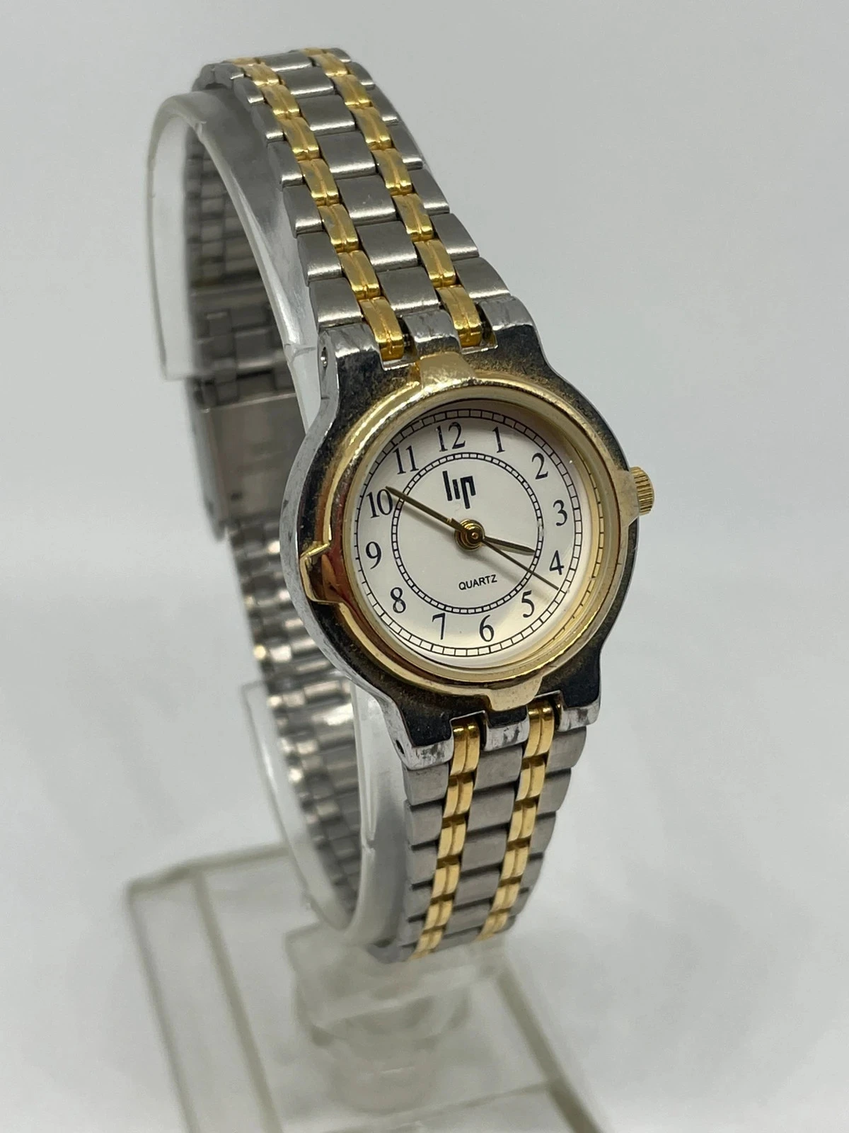 Reloj LIP Classics Quartz mujer | Bicolor dorado y acero, vintage elegante – photo 2